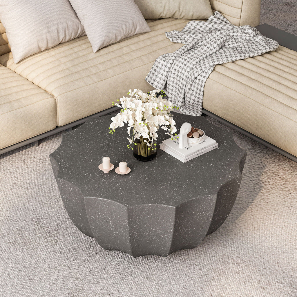 Modern Round Coffee Table For Indoor / Outdoor Unique Piece Furniture