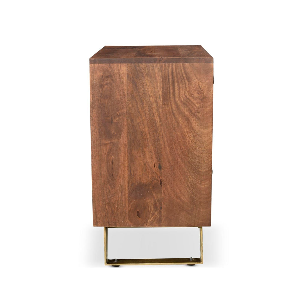 Olga Retro Side Table with Drawers Timbergirl