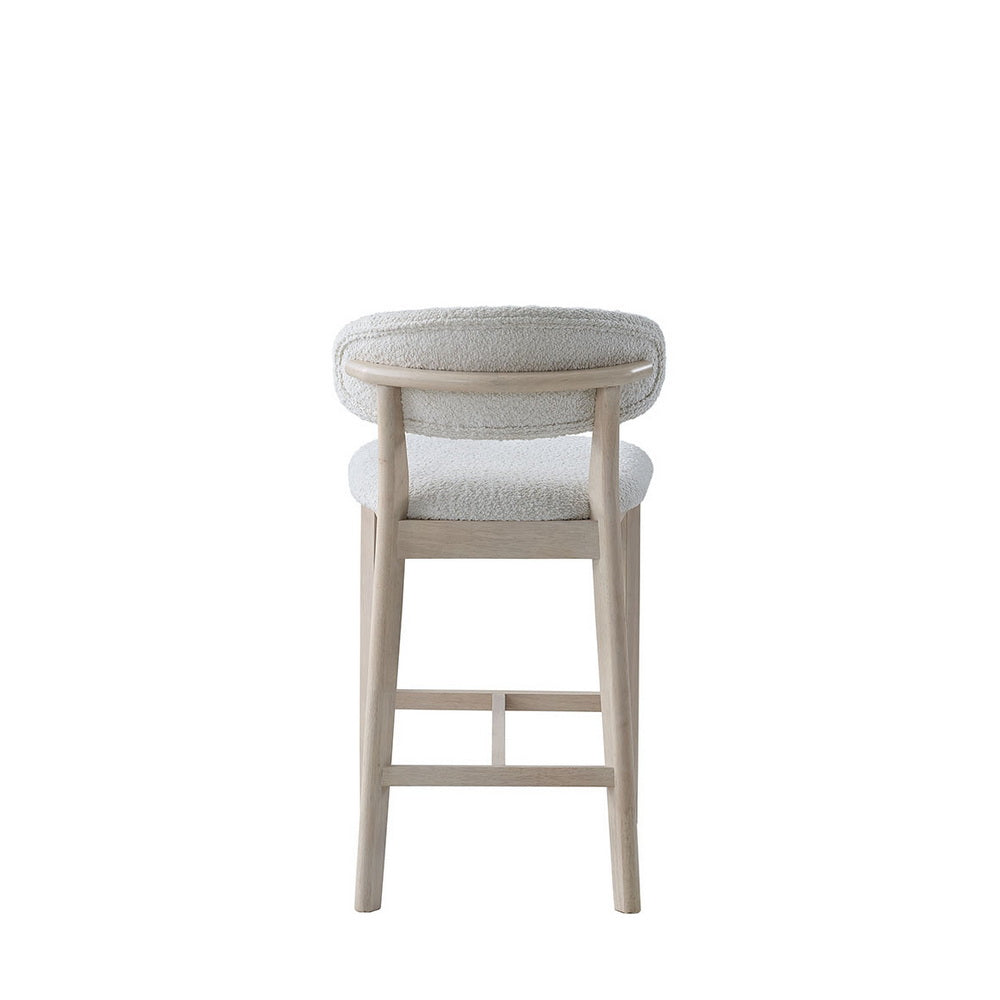 ACTU Counter Stools Set of 2, 26” Upholstered Bar Stools, Solid Wood, Mid-Century Modern ACTU FURNITURE