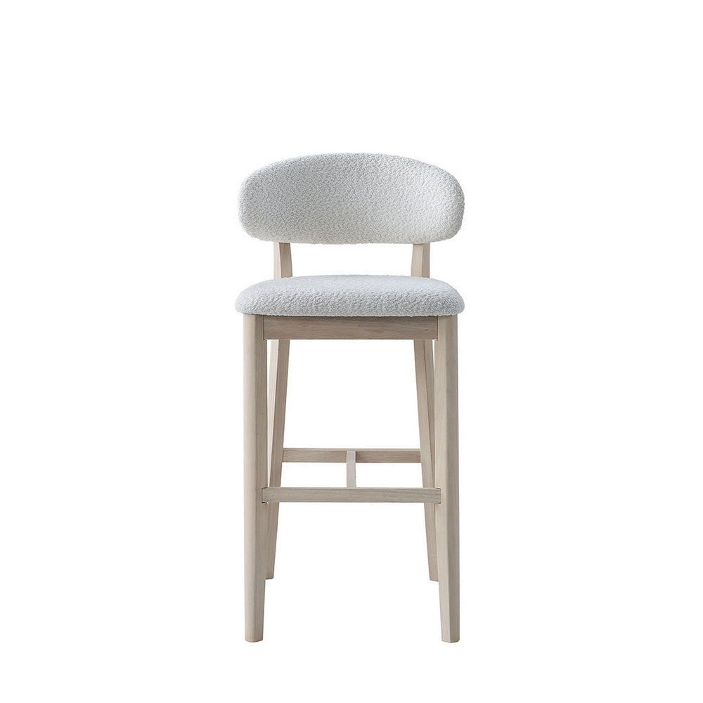 ACTU Bar Stools Set of 2, 30” Upholstered Bar Height Stools, Solid Wood, Mid-Century Modern ACTU FURNITURE