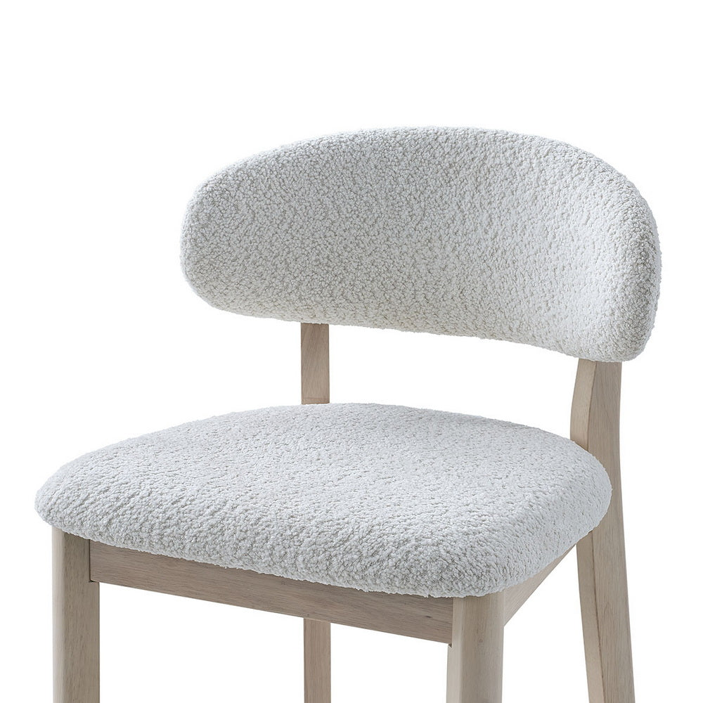 ACTU Bar Stools Set of 2, 30” Upholstered Bar Height Stools, Solid Wood, Mid-Century Modern ACTU FURNITURE