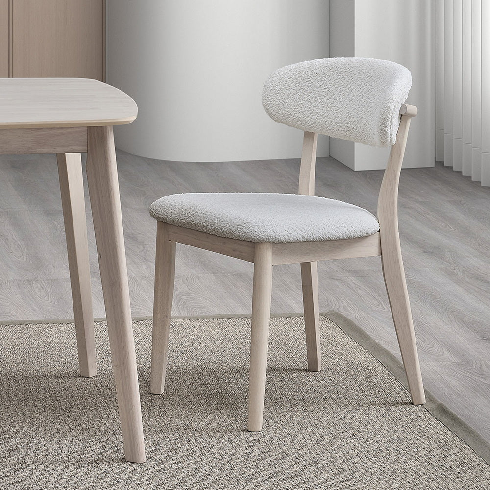 ACTU Scandinavian Dining Table Set with Upholstered Chairs for Small Spaces (Seats 4–6) ACTU FURNITURE