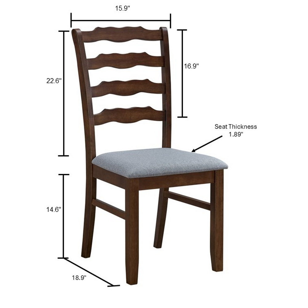 ACTU Farmhouse Dining Table Set with Upholstered Chairs for 4–6 ACTU FURNITURE