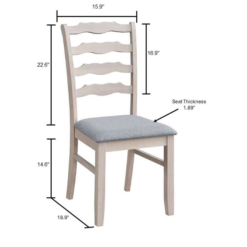 ACTU Farmhouse Dining Table Set with Upholstered Chairs for 4–6 ACTU FURNITURE