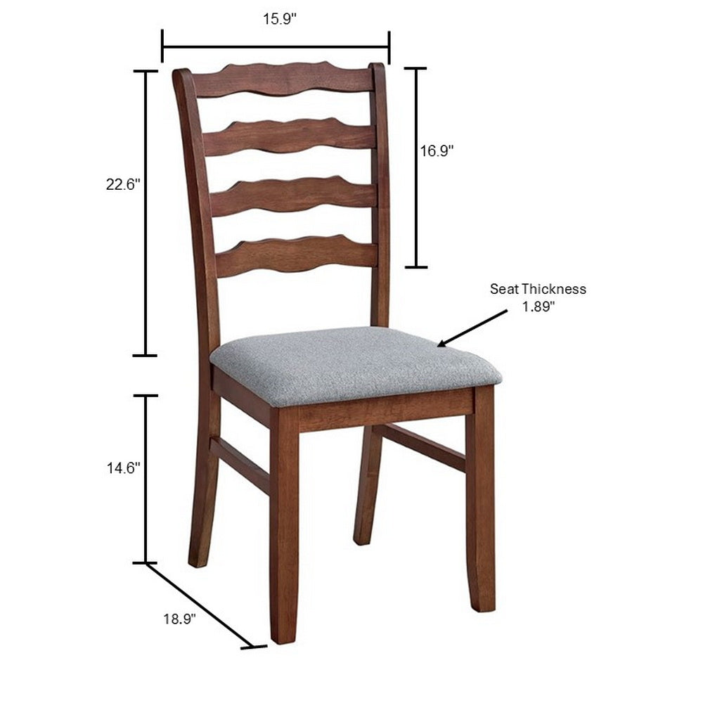 ACTU Farmhouse Dining Table Set with Upholstered Chairs for 4–6 ACTU FURNITURE