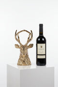 9"H Deer Head Wine Bottle Holder Thenestedfig