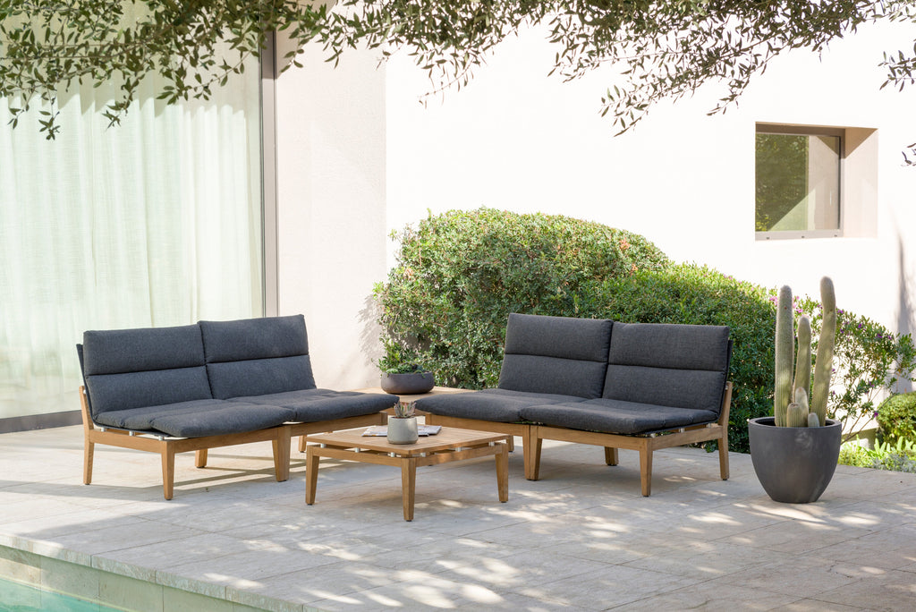 Arno Modular Side Chair Light or Dark - 2pc LifestyleGarden US