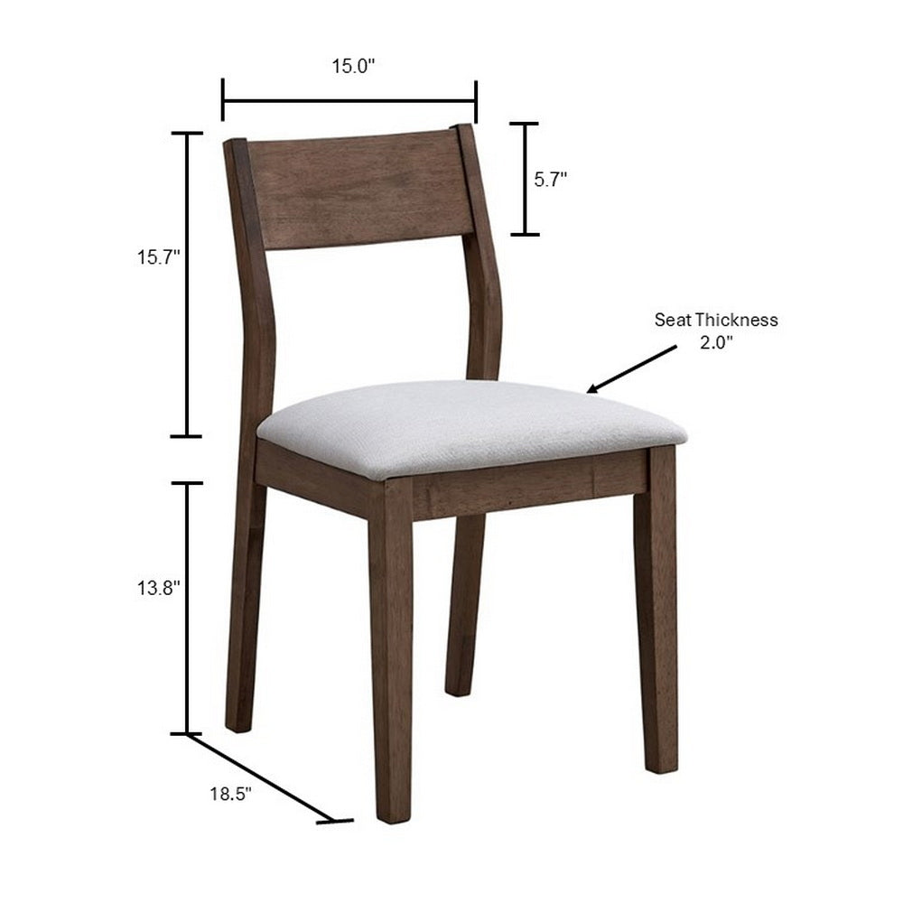 ACTU 59” Solid Wood Mid-Century Modern Dining Table Set for Small Spaces (Seats 4–6) ACTU FURNITURE