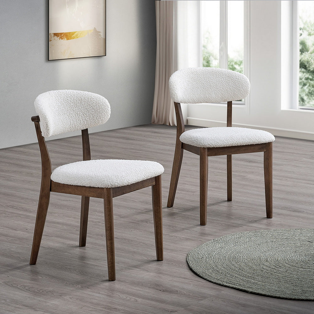 ACTU Scandinavian Dining Table Set with Upholstered Chairs for Small Spaces (Seats 4–6) ACTU FURNITURE