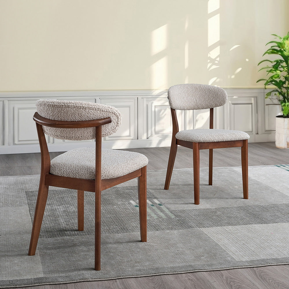 ACTU Scandinavian Dining Table Set with Upholstered Chairs for Small Spaces (Seats 4–6) ACTU FURNITURE