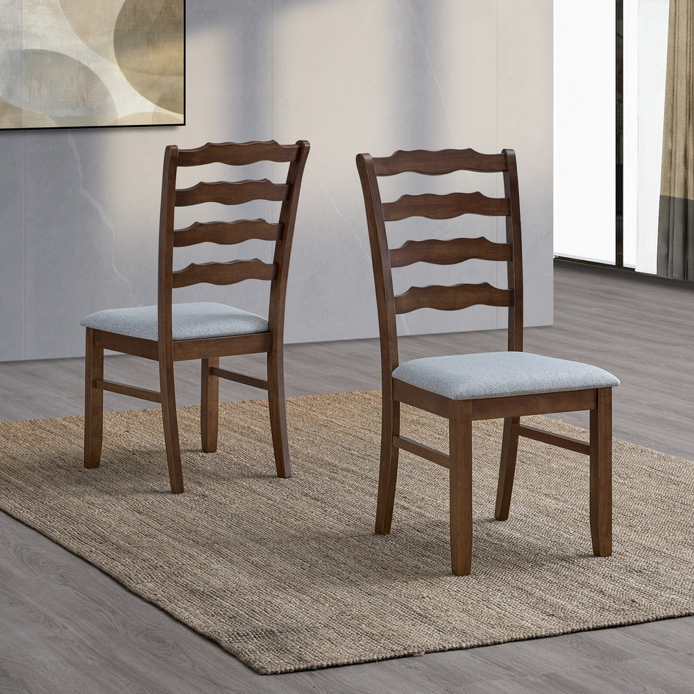 ACTU Farmhouse Dining Table Set with Upholstered Chairs for 4–6 ACTU FURNITURE