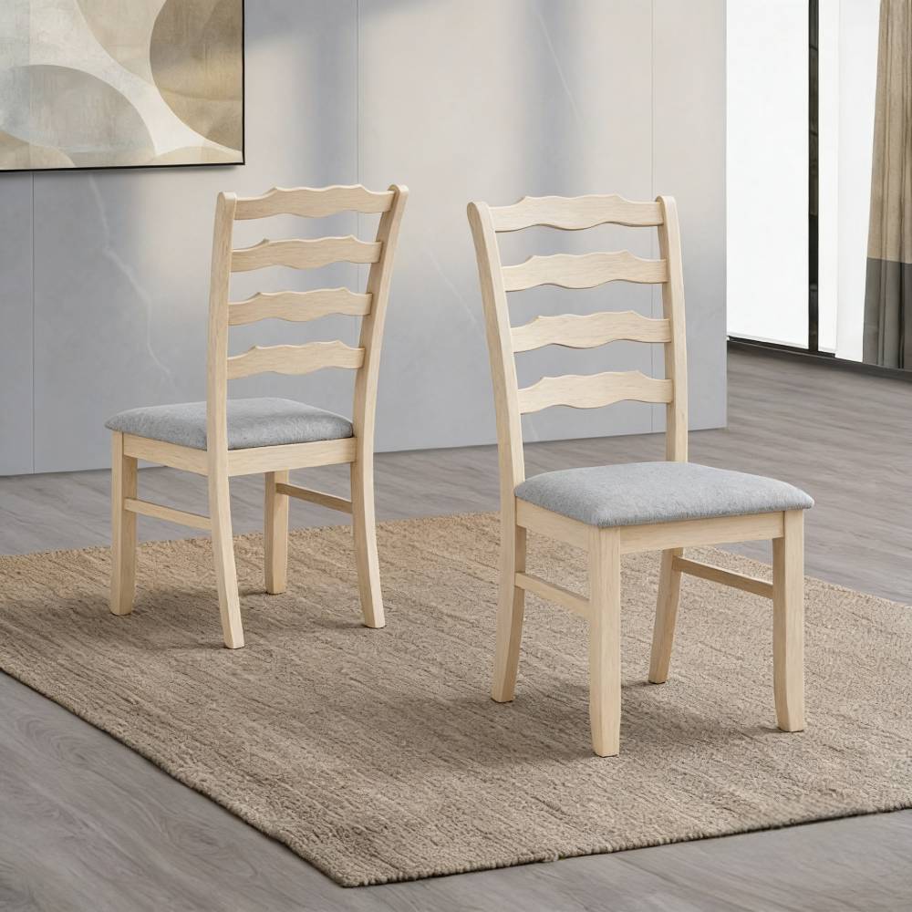ACTU Farmhouse Dining Table Set with Upholstered Chairs for 4–6 ACTU FURNITURE