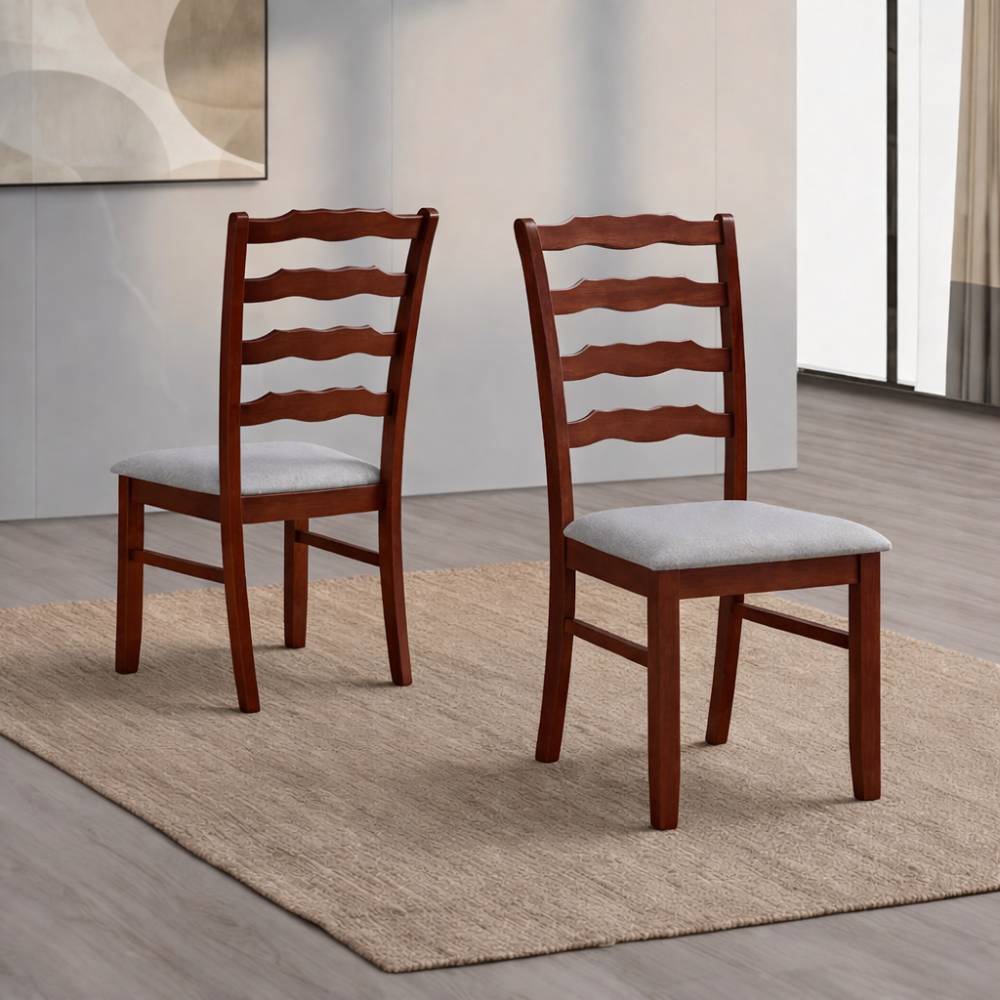 ACTU Farmhouse Dining Table Set with Upholstered Chairs for 4–6 ACTU FURNITURE