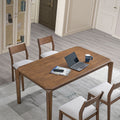 ACTU 59” Solid Wood Mid-Century Modern Dining Table Set for Small Spaces (Seats 4–6) ACTU FURNITURE