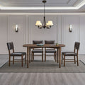 ACTU 58” Mid-Century Modern Dining Table Set for Small Spaces (Seats 4–6) ACTU FURNITURE