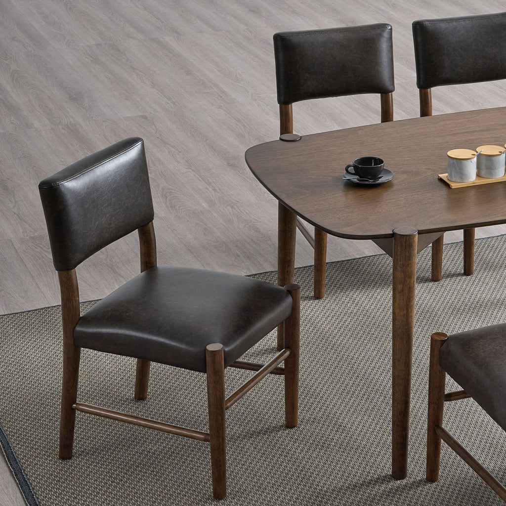 ACTU 58” Mid-Century Modern Dining Table Set for Small Spaces (Seats 4–6) ACTU FURNITURE
