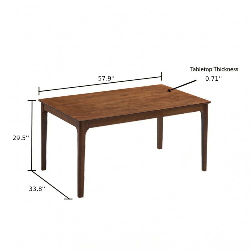 ACTU Farmhouse Dining Table Set with Upholstered Chairs for 4–6 ACTU FURNITURE