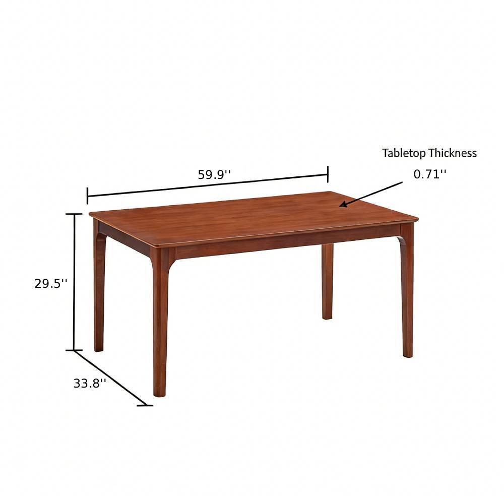ACTU Farmhouse Dining Table Set with Upholstered Chairs for 4–6 ACTU FURNITURE