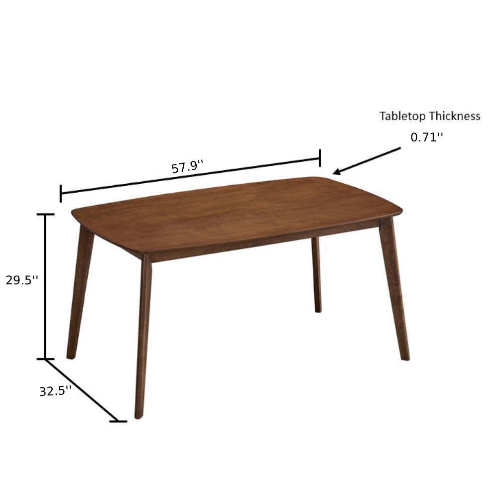 ACTU Scandinavian Dining Table Set with Upholstered Chairs for Small Spaces (Seats 4–6) ACTU FURNITURE