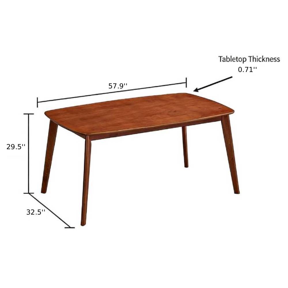 ACTU Scandinavian Dining Table Set with Upholstered Chairs for Small Spaces (Seats 4–6) ACTU FURNITURE
