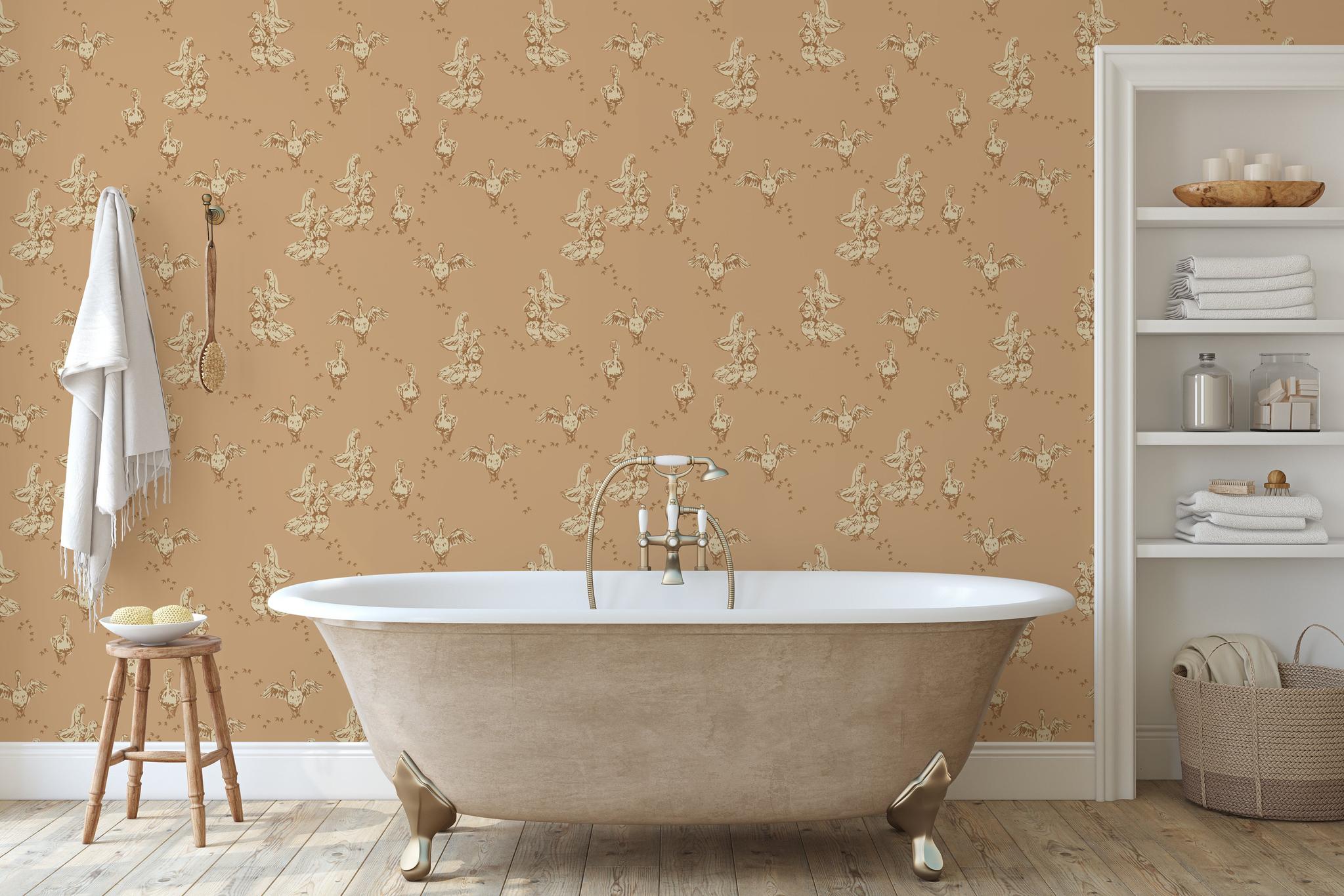 Abigail (Mustard) Wallpaper WALL BLUSH