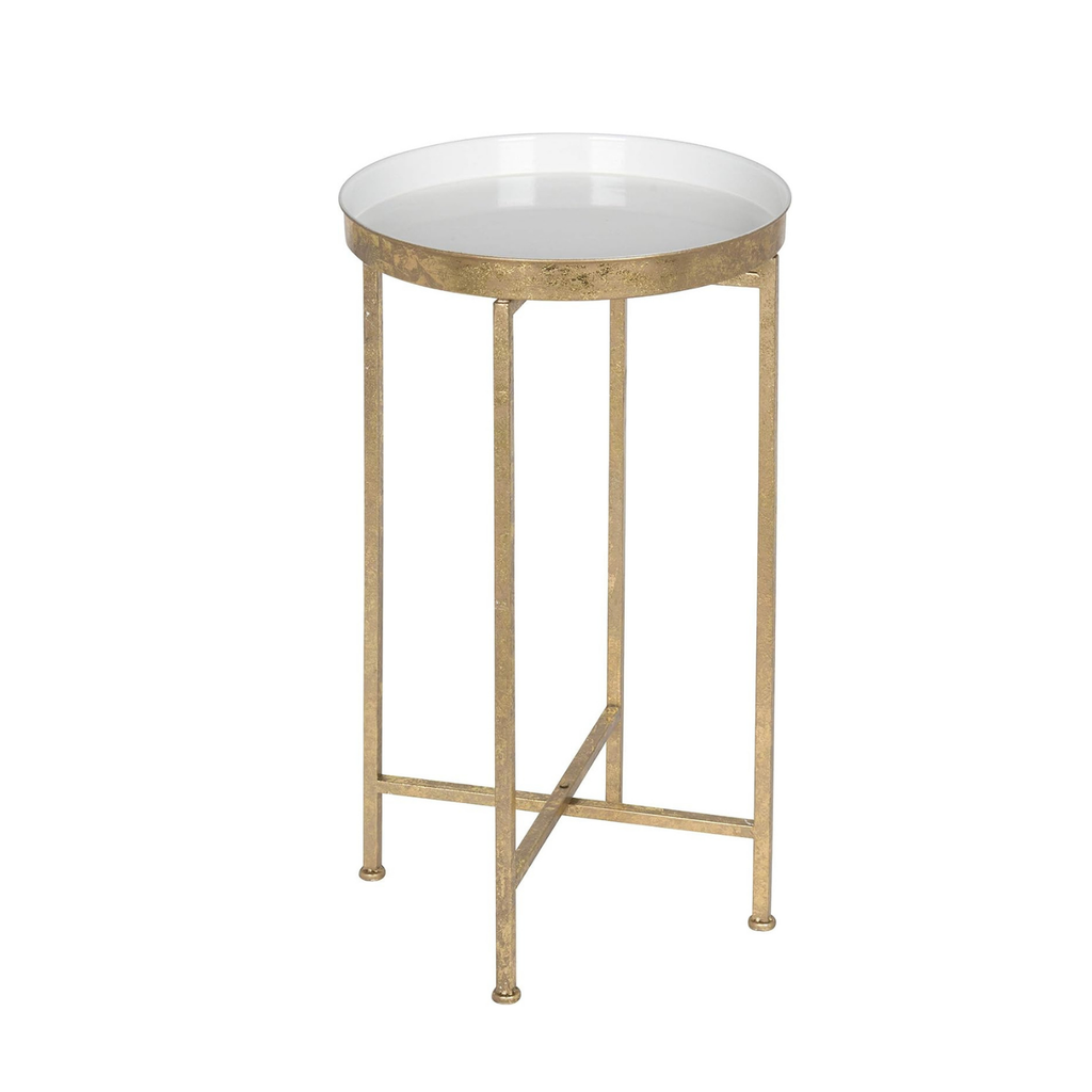 Celia Round Tray Table with White Shop Fête