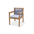 Agate Teak and Rope Armchair Blue LifestyleGarden US