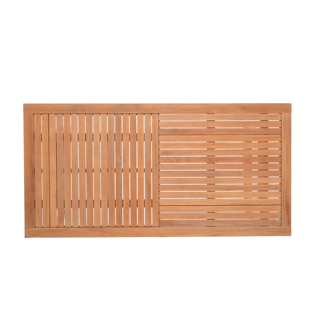Agate Rectangular Teak Dining Table LifestyleGarden US