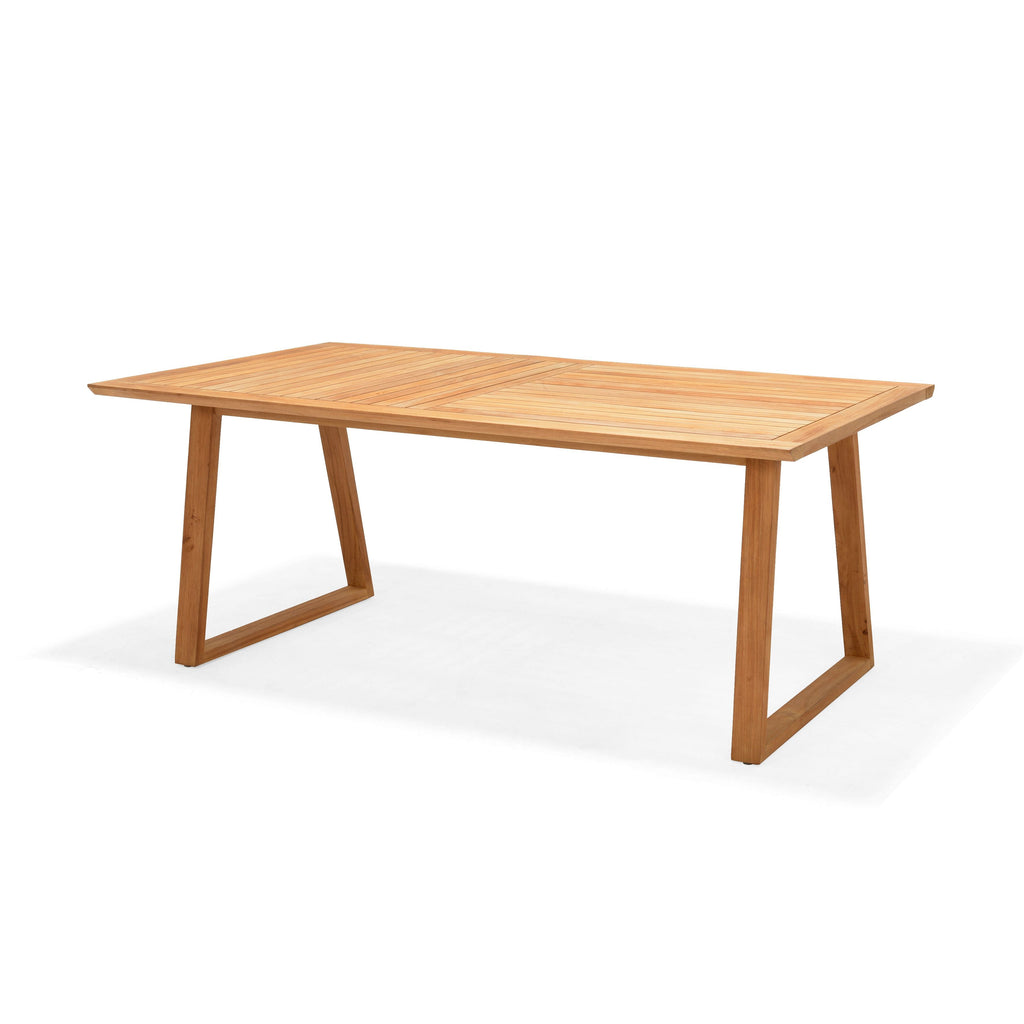 Agate Rectangular Teak Dining Table LifestyleGarden US