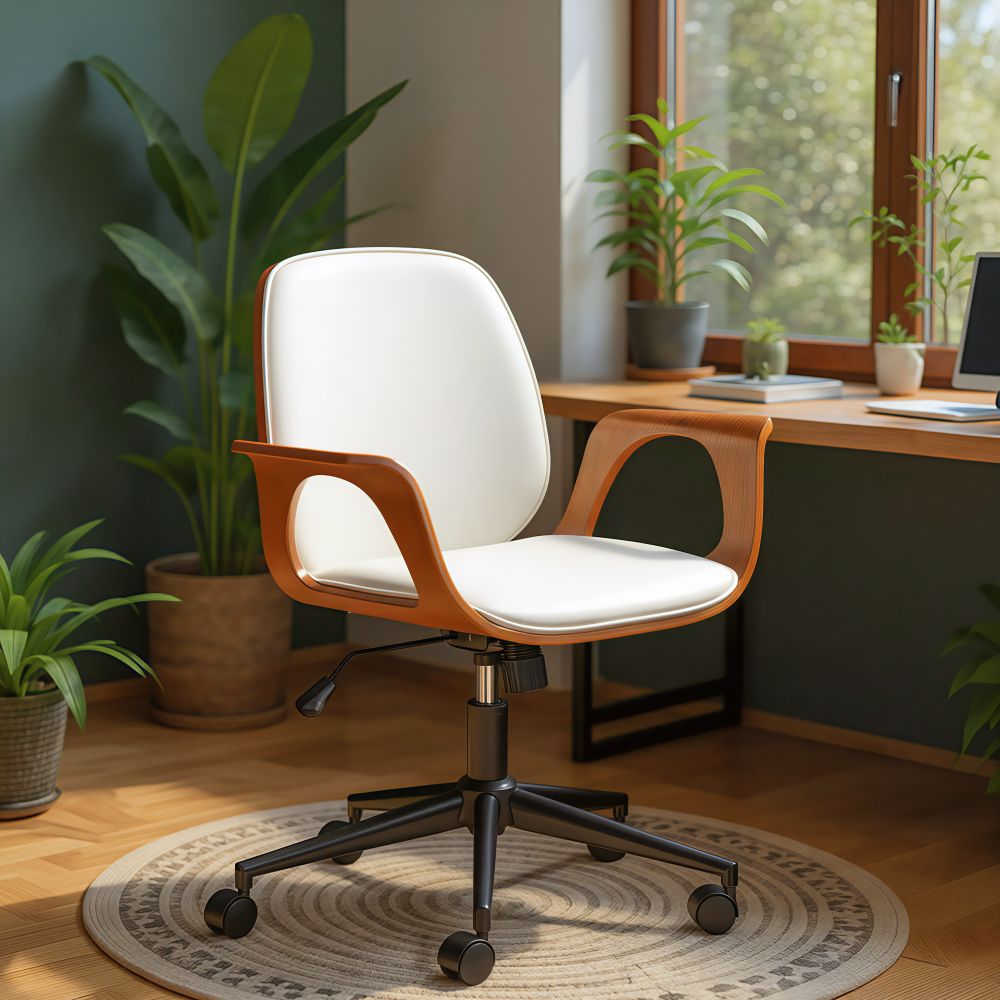 Ali Faux Leather Office Chair LOOMLAN