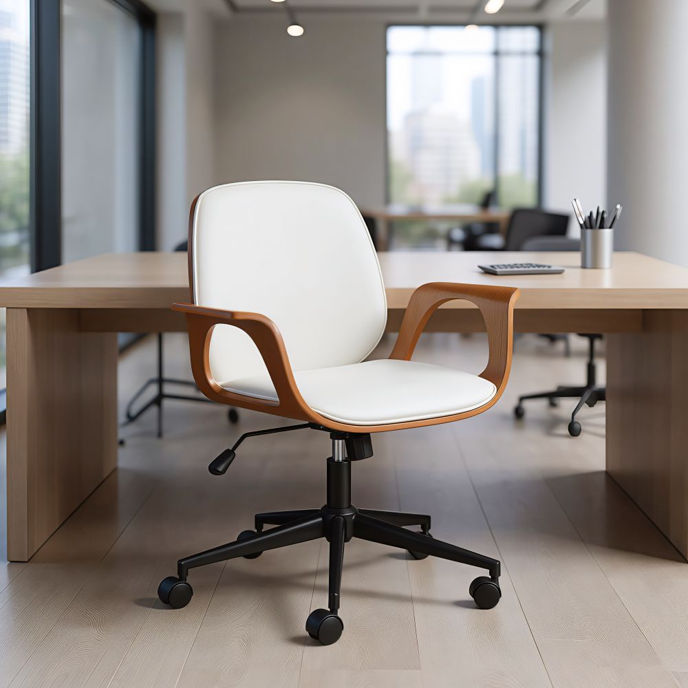 Ali Faux Leather Office Chair LOOMLAN