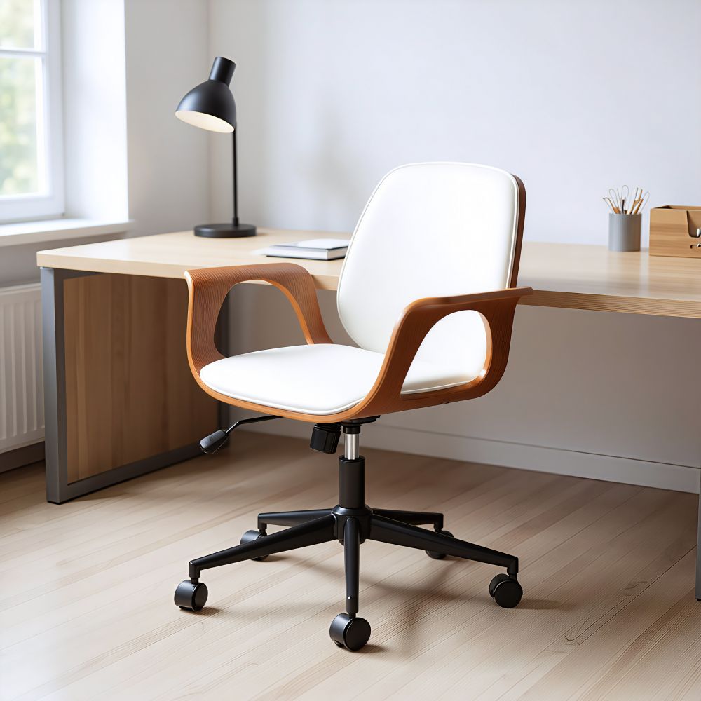 Ali Faux Leather Office Chair LOOMLAN