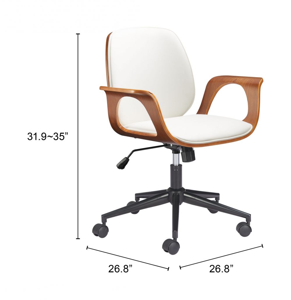 Ali Faux Leather Office Chair LOOMLAN