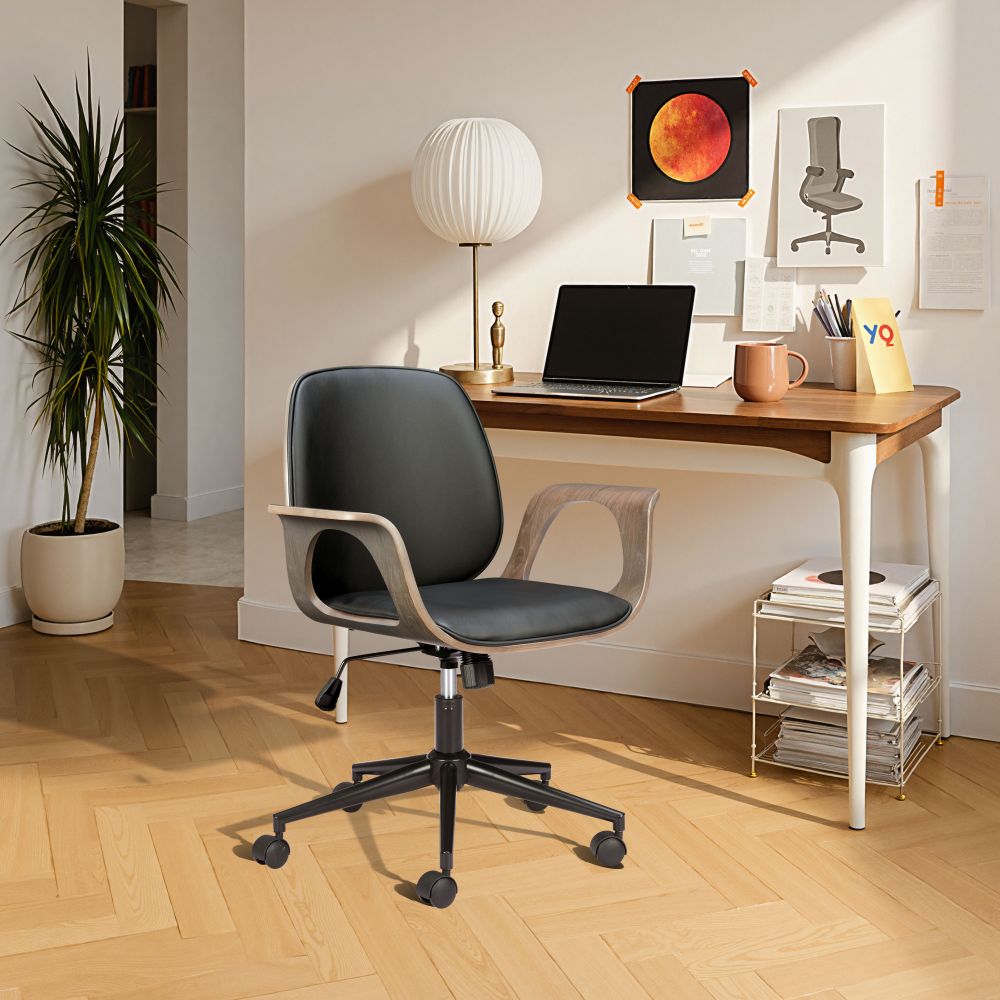 Ali Faux Leather Office Chair LOOMLAN