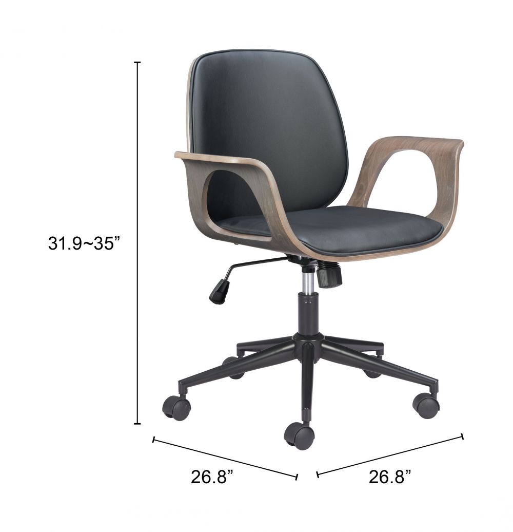 Ali Faux Leather Office Chair LOOMLAN