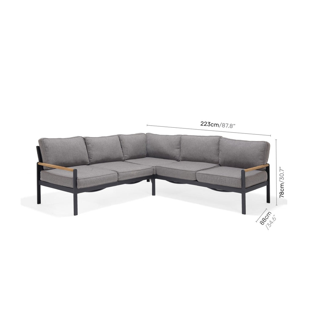 Amber Deluxe Kitchen Corner Set - 4pc LifestyleGarden US