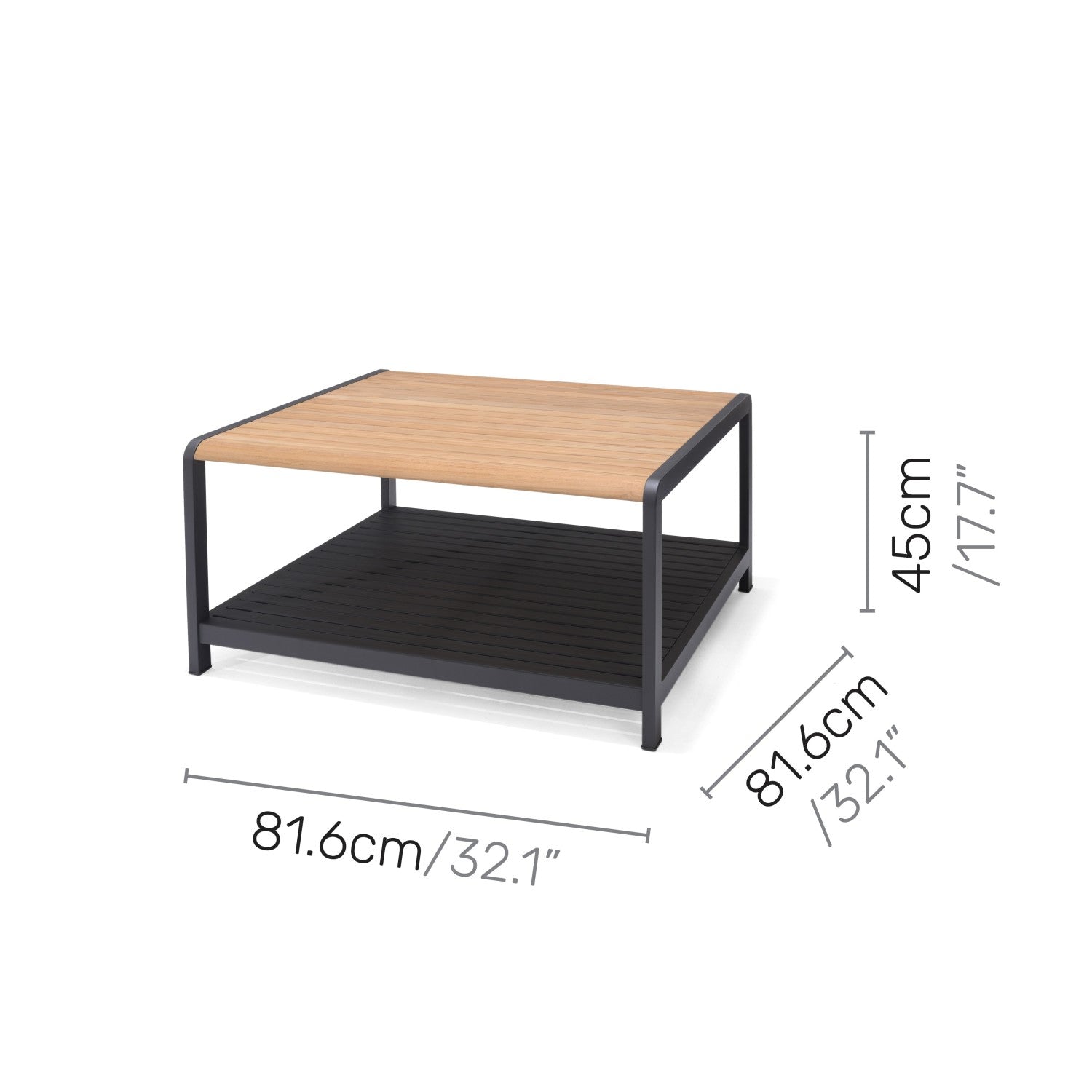 Amber Square Coffee Table LifestyleGarden US
