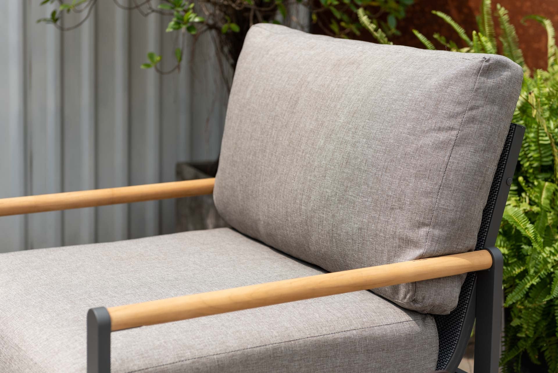 Amber Sofa Teak and Aluminum Chair LifestyleGarden US