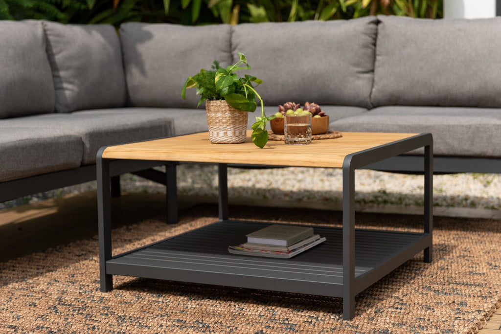 Amber Square Coffee Table LifestyleGarden US