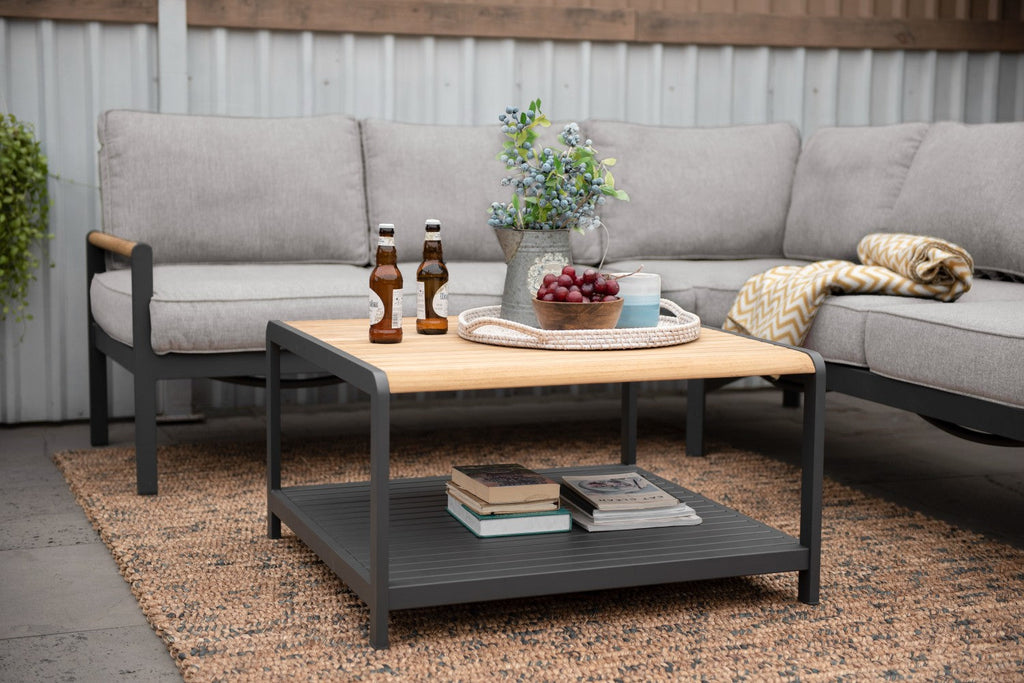 Amber Square Coffee Table LifestyleGarden US