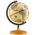 Antique Globe Dia 5.5 Inch Mini Rotating World Globe with Wooden Base-Brozen DirectDeals
