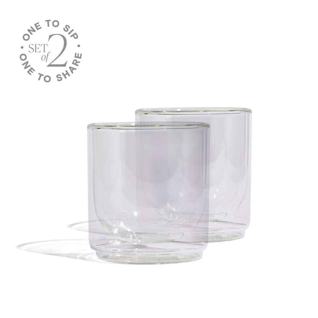 Cove 10oz Glass Tumbler - Set of 2 - Clear Created Co.