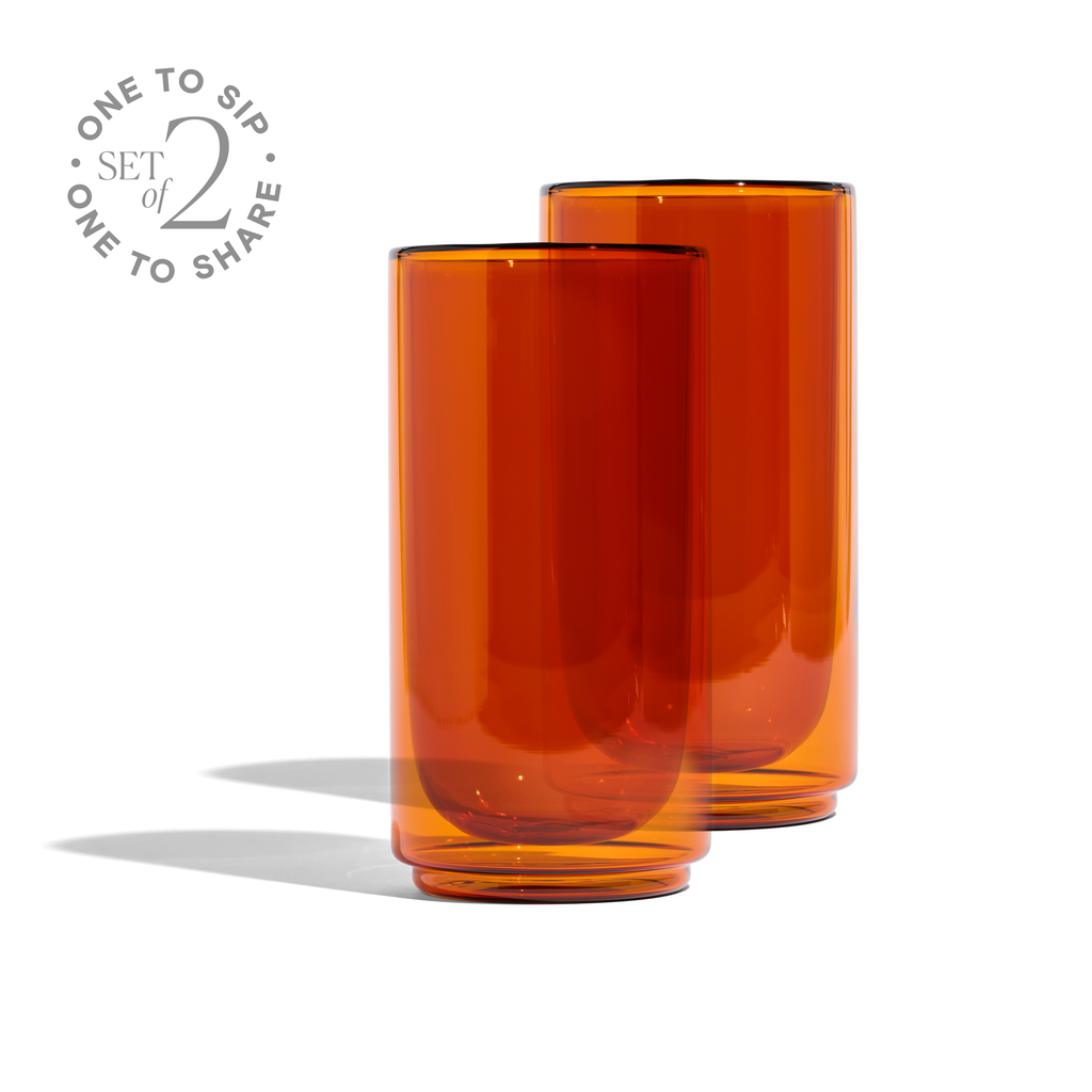 Cove 16oz Glass Pint - Set of 2 - Amber Created Co.