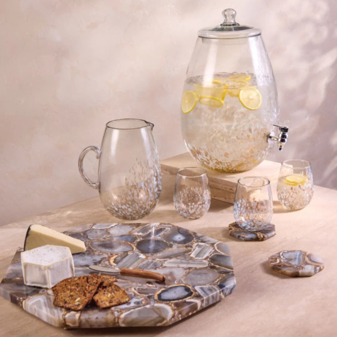 Mio Glass Pitcher Tea + Linen