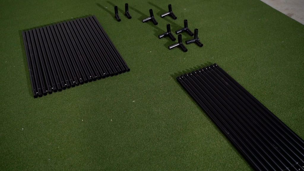 SimBox Golf Simulator Enclosure - 7 sizes, Pro + Impact Screen and Frame INCLUDES FREE SIDE BARRIERS GolfbaysUSA