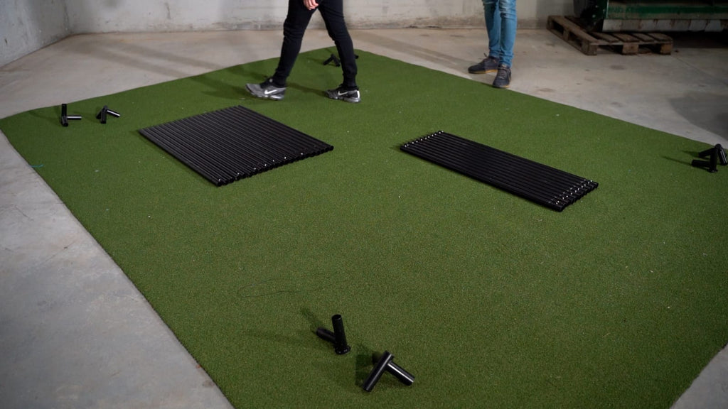 SimBox Golf Simulator Enclosure - 7 sizes, Pro + Impact Screen and Frame INCLUDES FREE SIDE BARRIERS GolfbaysUSA