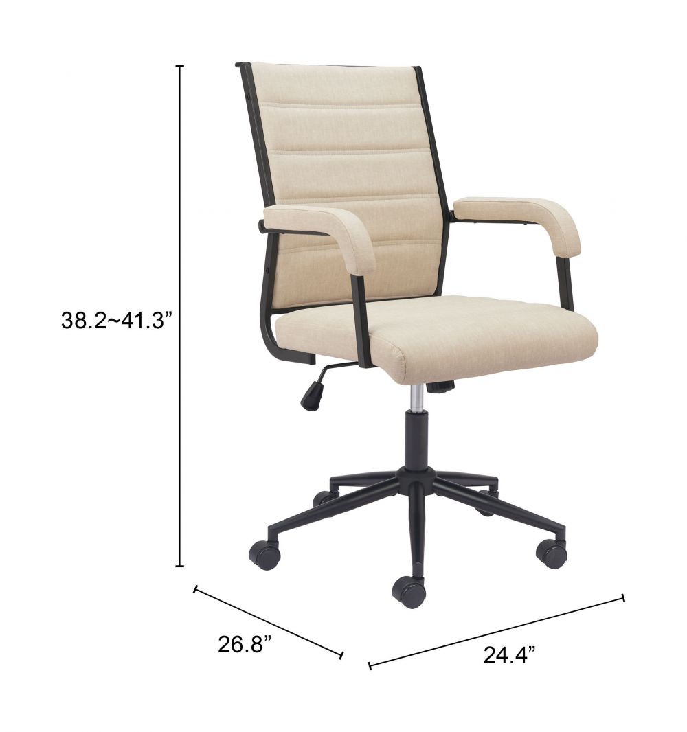 Auction Faux Leather Office Chair LOOMLAN