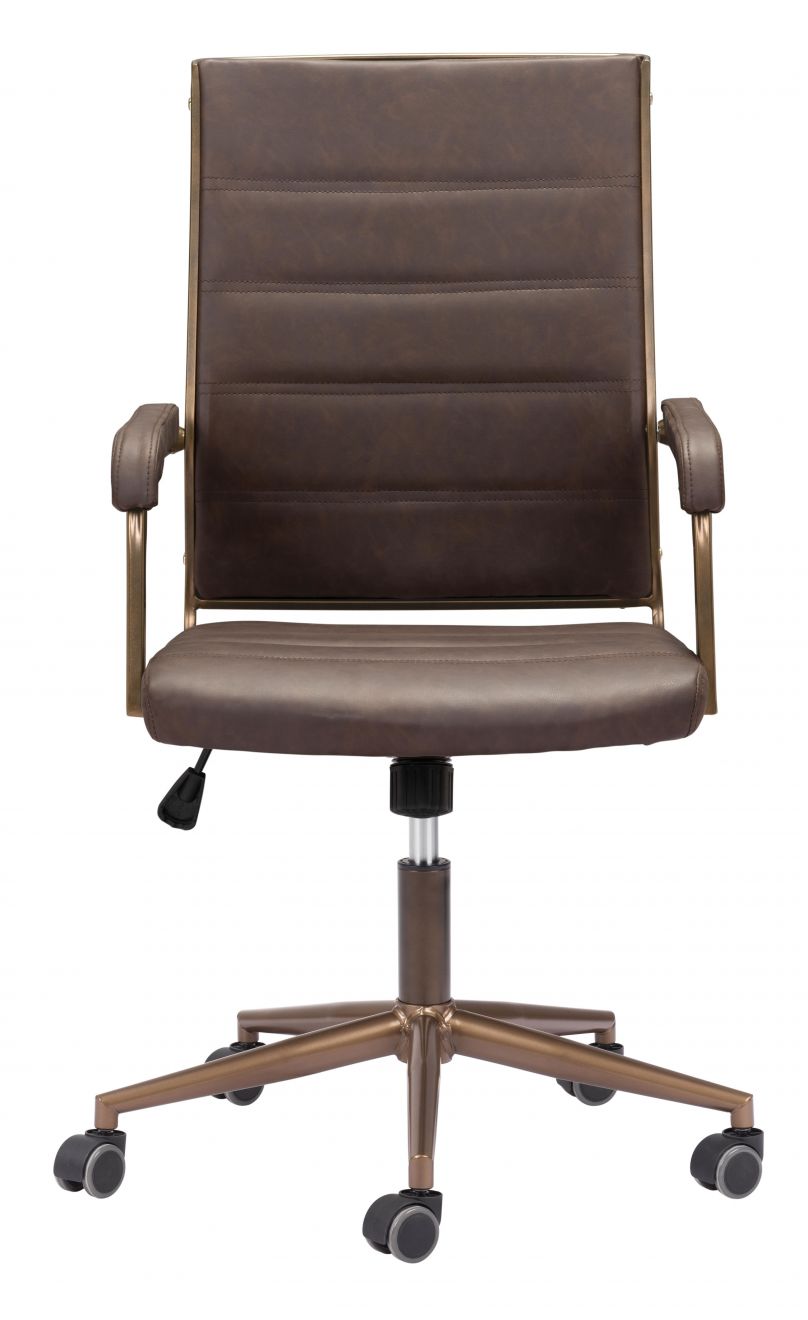 Auction Faux Leather Office Chair LOOMLAN