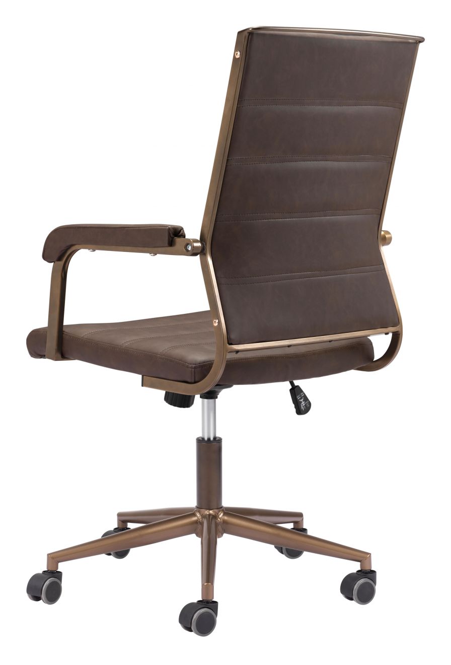 Auction Faux Leather Office Chair LOOMLAN