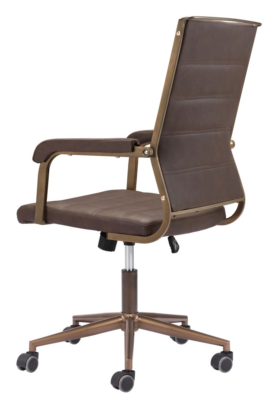 Auction Faux Leather Office Chair LOOMLAN